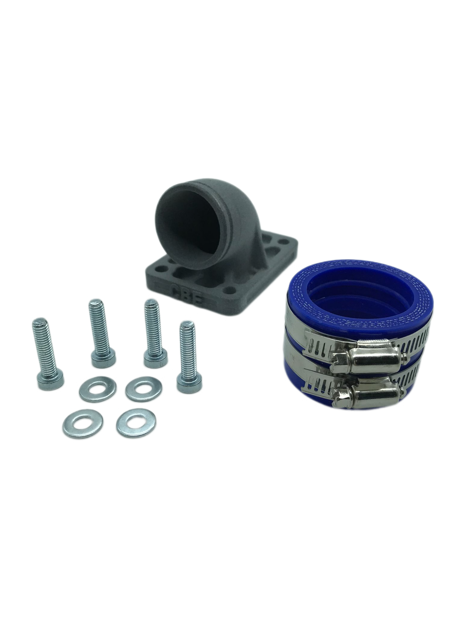 Pipe coudée Ø34 carter Malossi Peugeot 103 - PWK > Ø30mm